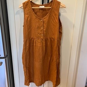 Conscious Clothing Artist Dress, medium, in Curry. Original owner. VGUC.